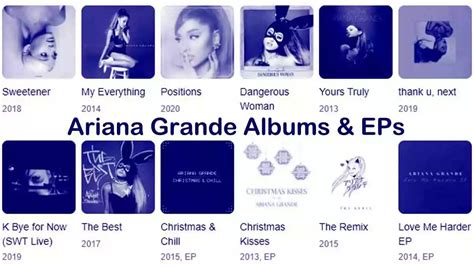 ariana grande albums in order of date
